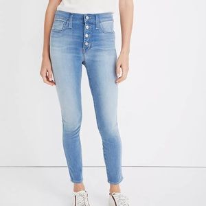 Madewell Button Front Roadtripper Jeggings